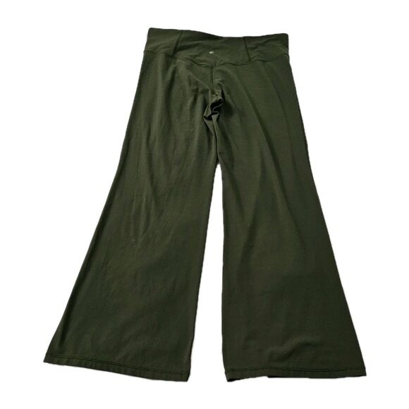 Athleta Elation Flare Pants 2X Olive Green High Rise Pull On Leggings 981683 - Picture 8 of 11